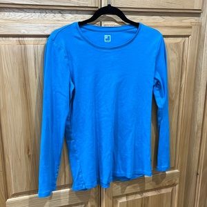 JCPenney dark teal long sleeve tee L